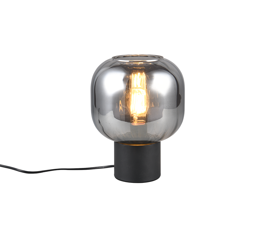 Diva table lamp E27 matt black/chrome plated — 519800132
