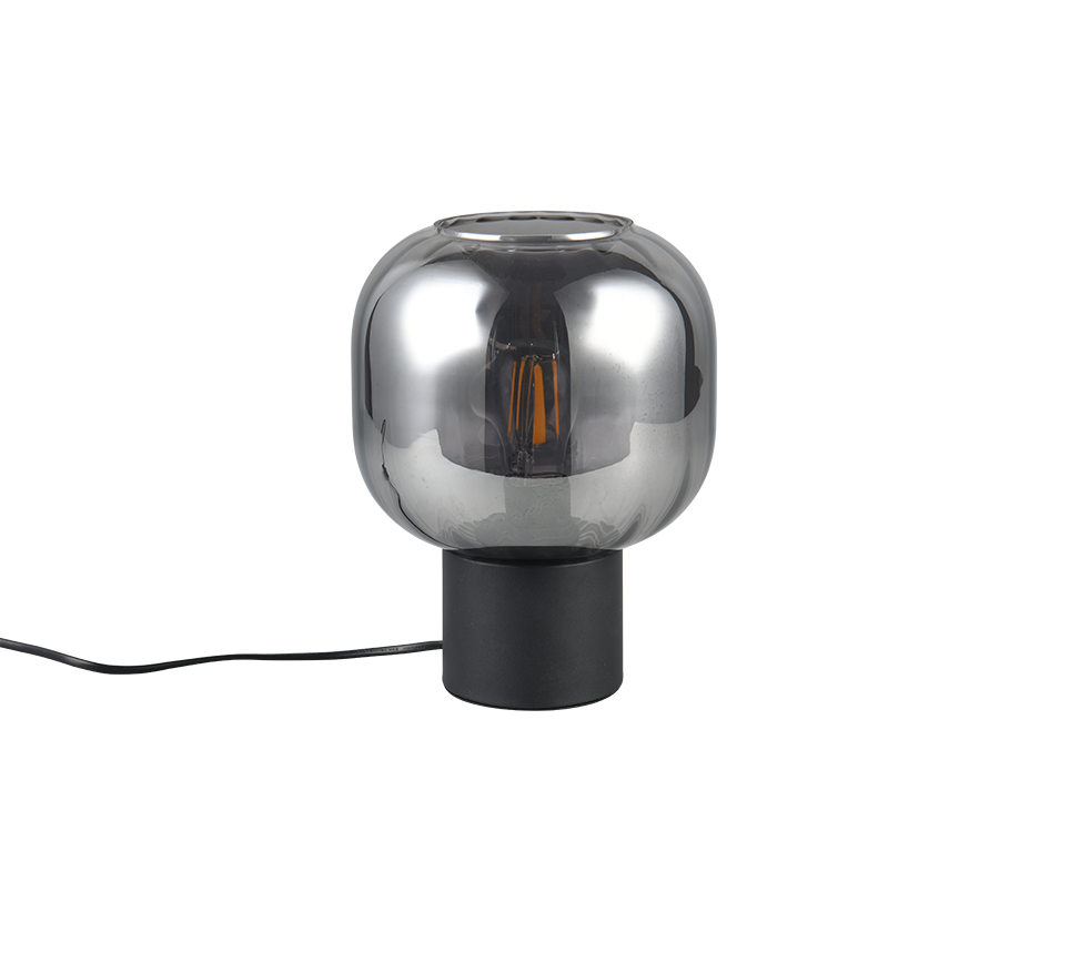 Diva table lamp E27 matt black/chrome plated — 519800132