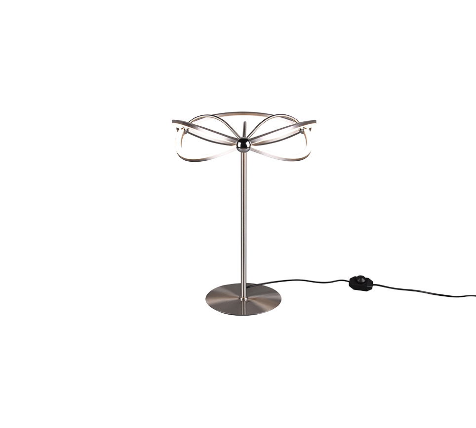Charivari LED table lamp brushed steel — 521210107