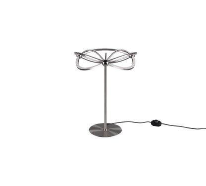 Charivari LED table lamp brushed steel — 521210107
