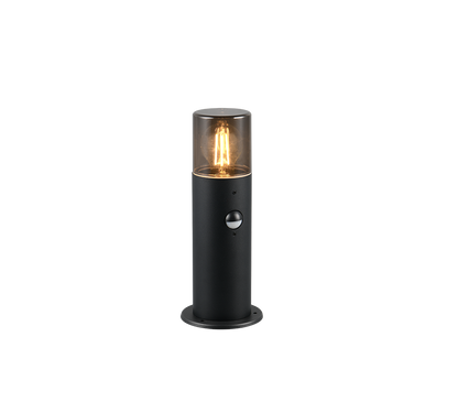 Hoosic pole lamp 30 cm E27 matt black motion sensor — 522260132