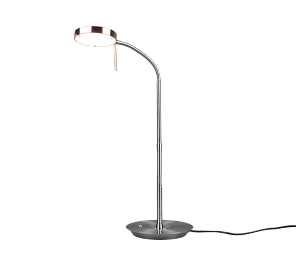 Monza LED table lamp brushed steel — 523310107
