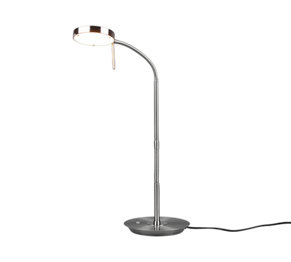 Monza LED table lamp brushed steel — 523310107