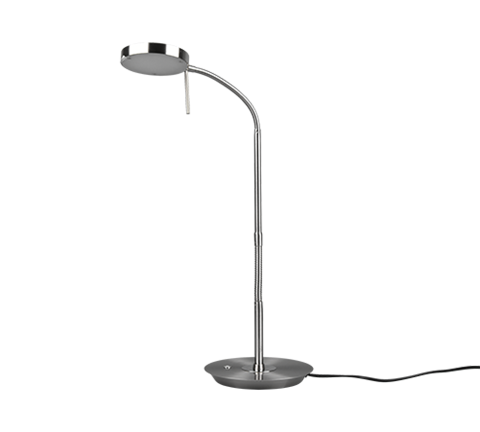 Monza LED table lamp brushed steel — 523310107