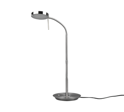 Monza LED table lamp brushed steel — 523310107