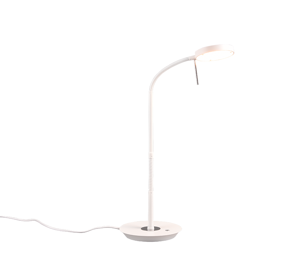 Monza LED table lamp matt white — 523310131