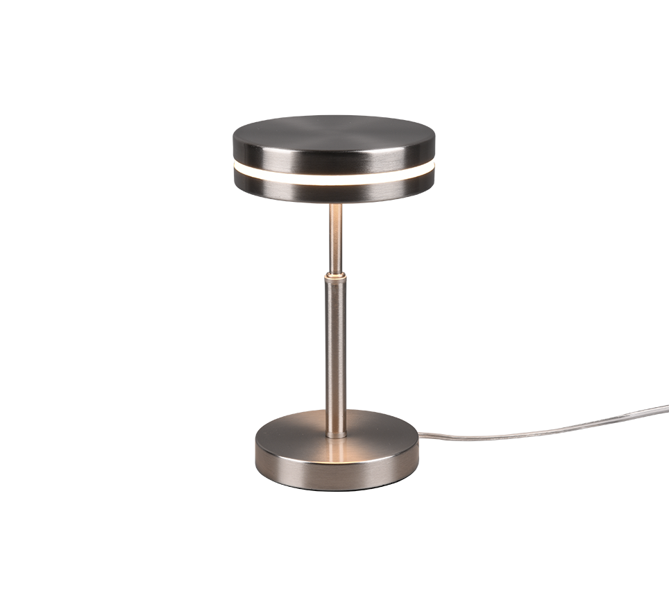 Franklin LED table lamp brushed steel — 526510107