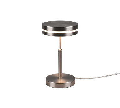Franklin LED table lamp brushed steel — 526510107