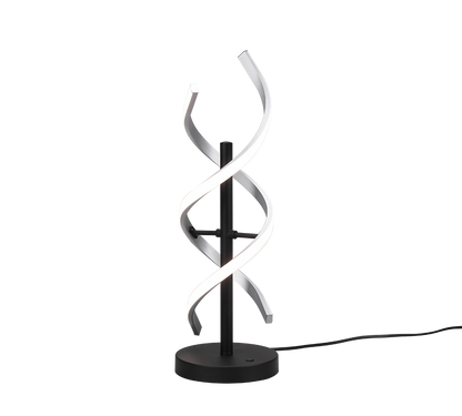 Sequence LED table lamp brushed aluminium/matt black — 541810205