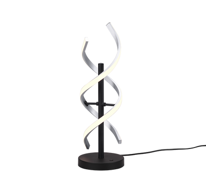 Sequence LED table lamp brushed aluminium/matt black — 541810205