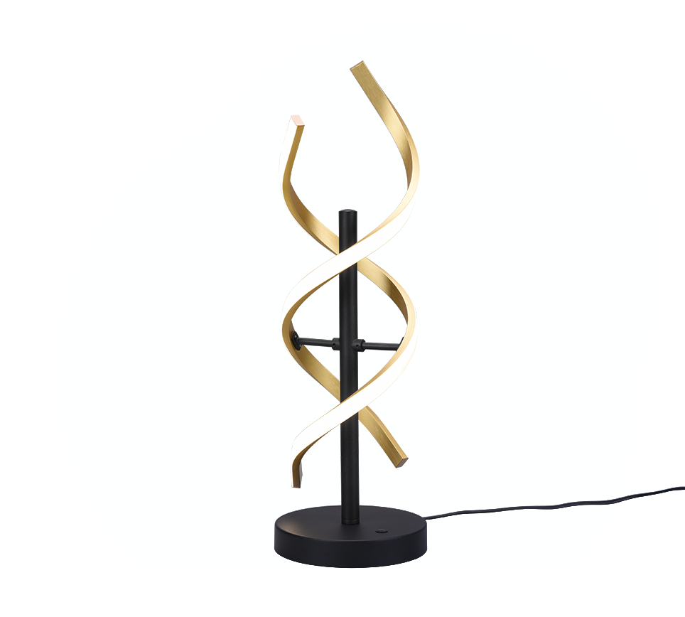 Sequence LED table lamp matt brass/matt black — 541810208