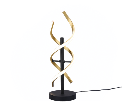 Sequence LED table lamp matt brass/matt black — 541810208