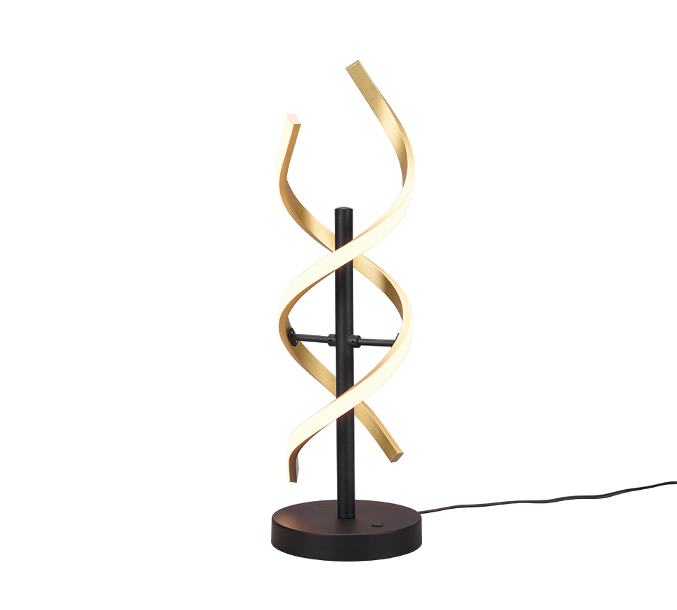 Sequence LED table lamp matt brass/matt black — 541810208