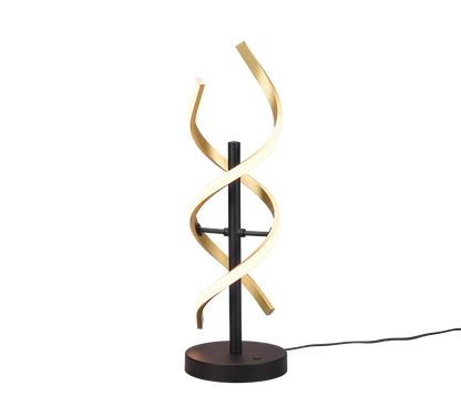 Sequence LED table lamp matt brass/matt black — 541810208