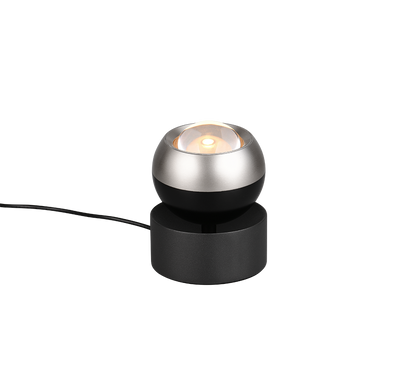 Orbit LED table lamp brushed steel/matt black — 544410107