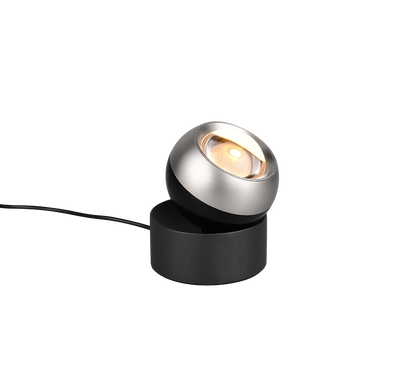 Orbit LED table lamp brushed steel/matt black — 544410107