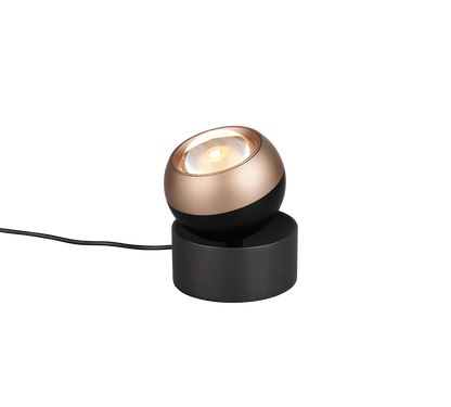 Orbit LED table lamp matt black/coffee brown — 544410132