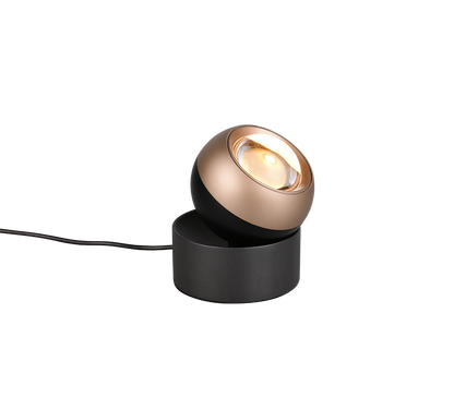 Orbit LED table lamp matt black/coffee brown — 544410132