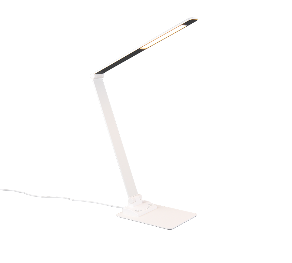 Travis LED table lamp matt white — 545310131