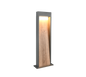 Salmon LED pole lamp 100 cm wood/anthracite — 546960135