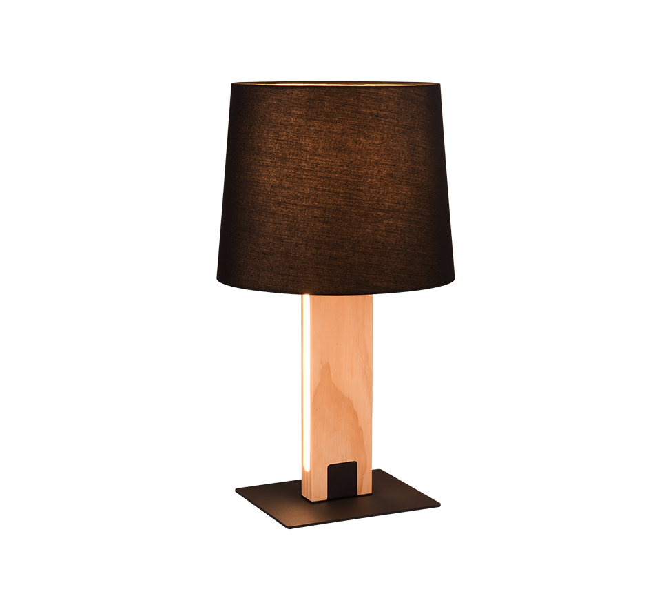 Rahul table lamp LED + E27 wood/black — 547610232