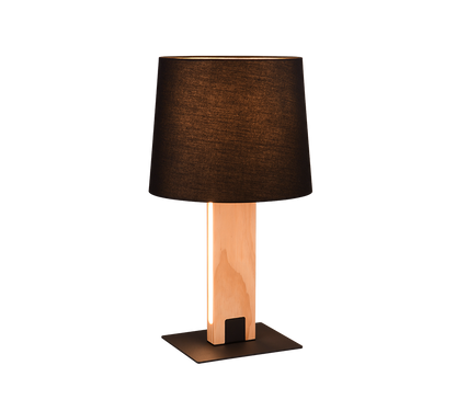 Rahul table lamp LED + E27 wood/black — 547610232