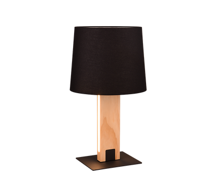 Rahul table lamp LED + E27 wood/black — 547610232