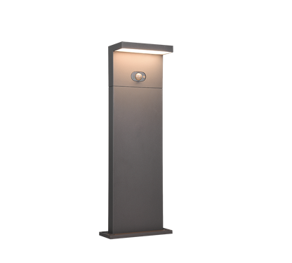 Blyde hybrid solar LED pole 60 cm anthracite rechargeable motion+dusk sensor — 553569142