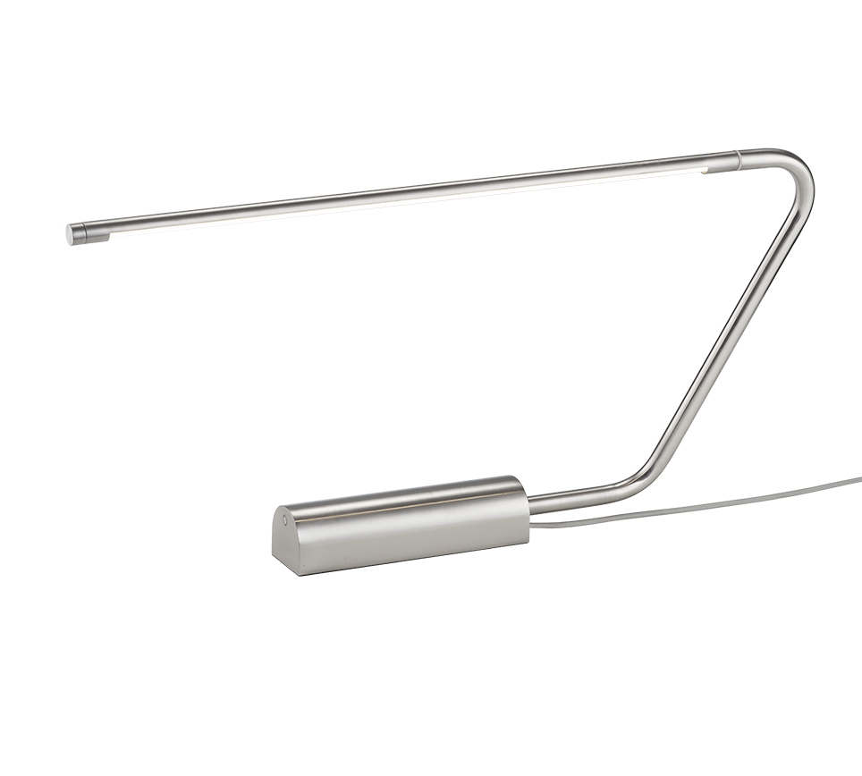 Olea LED table lamp brushed steel — 554310107