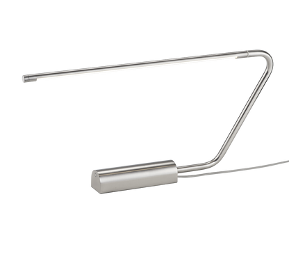 Olea LED table lamp brushed steel — 554310107