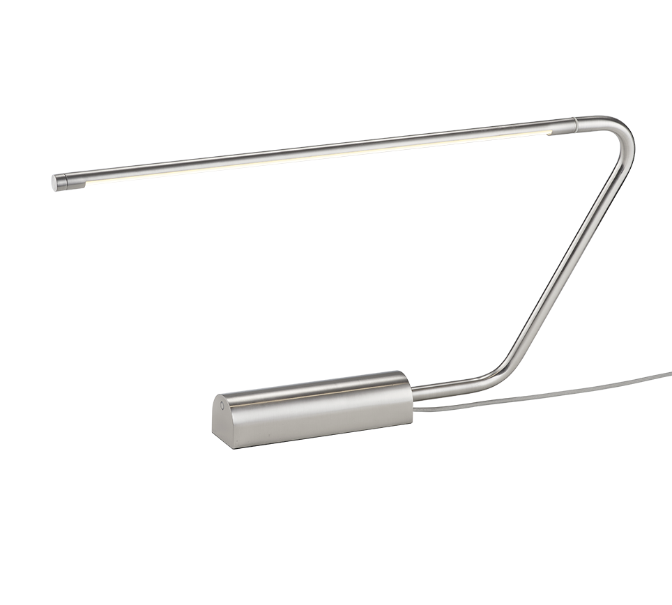 Olea LED table lamp brushed steel — 554310107