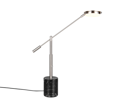Fiore LED table lamp brushed steel/black — 554610107