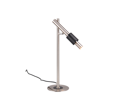 Ikaris LED table lamp brushed steel/matt black — 555310107