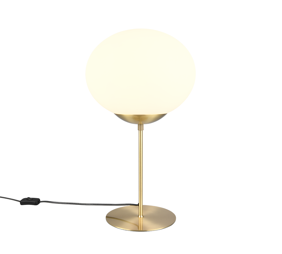 Fomento table lamp E27 matt brass/white — 563100108