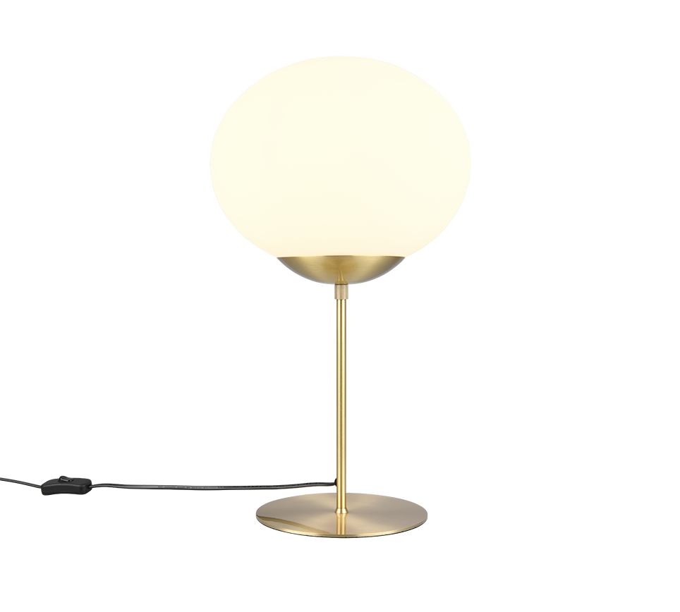 Fomento table lamp E27 matt brass/white — 563100108