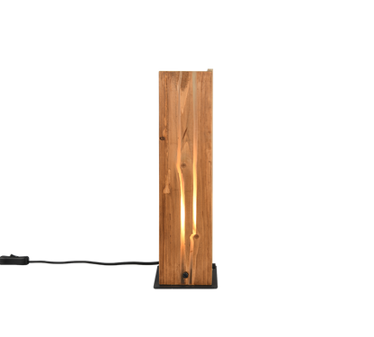 Karuni table lamp E27 matt black/wood — 563300130