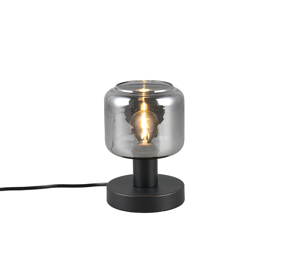 Mataro table lamp E14 matt black/smoke — 564100132