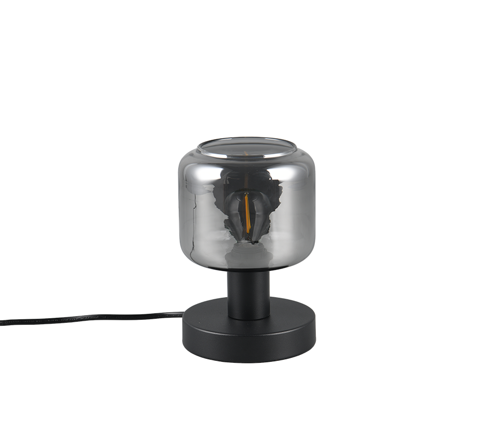 Mataro table lamp E14 matt black/smoke — 564100132