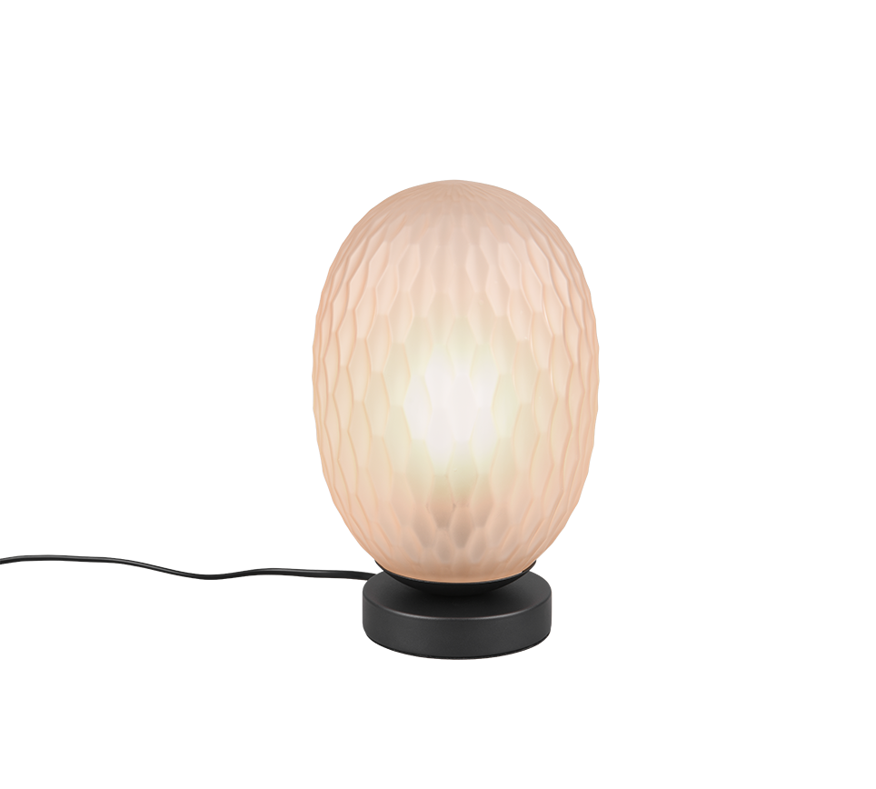 Facette table lamp E27 matt black/amber — 564200113