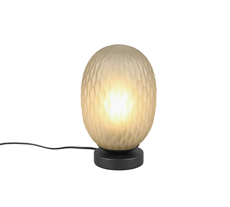 Facette table lamp E27 matt black/green — 564200115