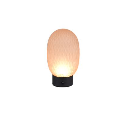 Facette LED table lamp amber/matt black rechargeable — 564210113