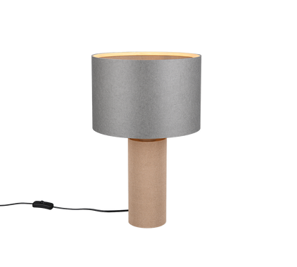 Canio table lamp 48 cm E27 wood/grey — 568190111