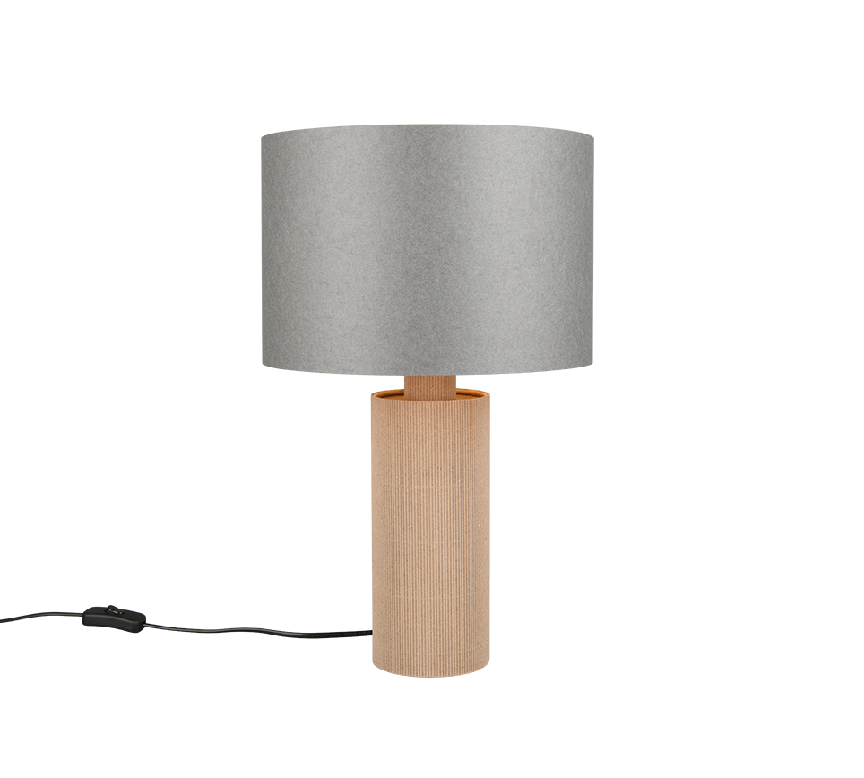 Canio table lamp 48 cm E27 wood/grey — 568190111