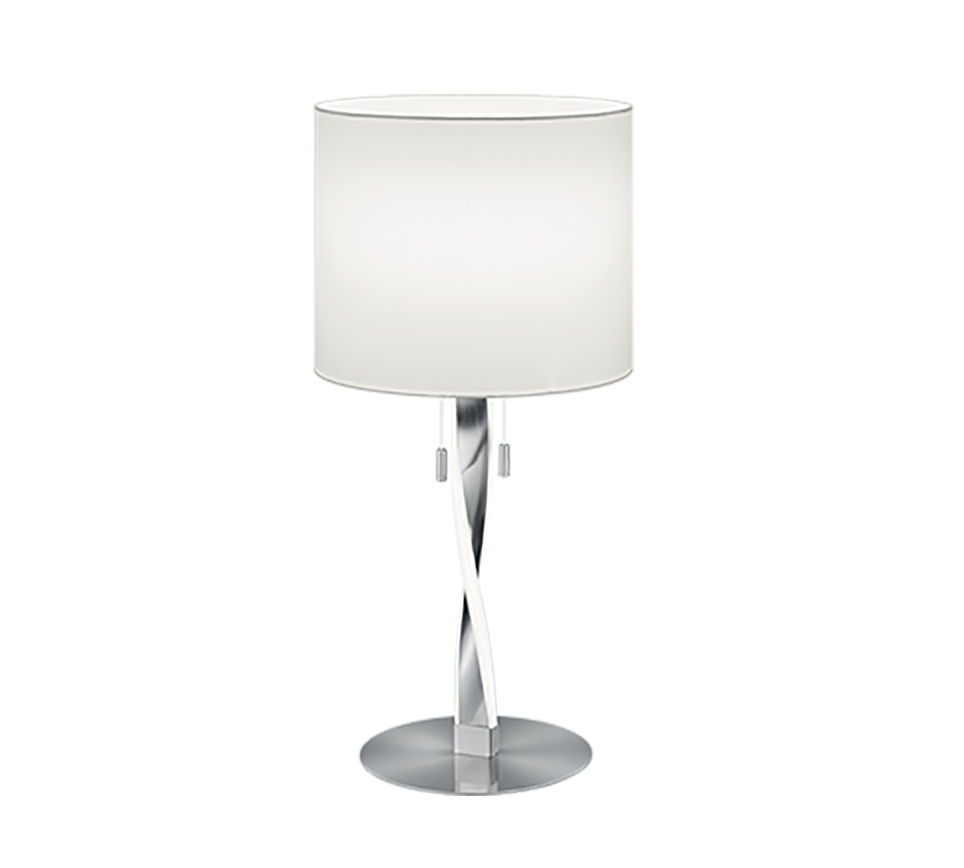 Nandor table lamp E27 + LED brushed steel — 575310307