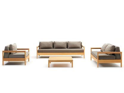Varaschin Bali 3 seater teak garden sofa