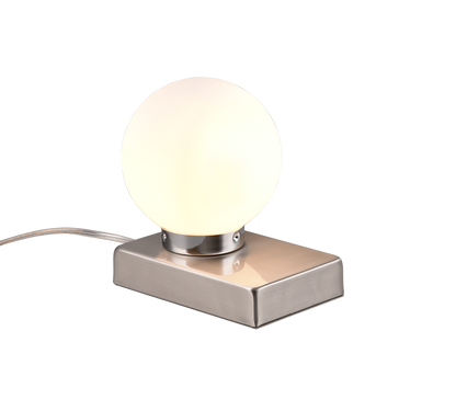Davi II table lamp E14  brushed steel — 590100107