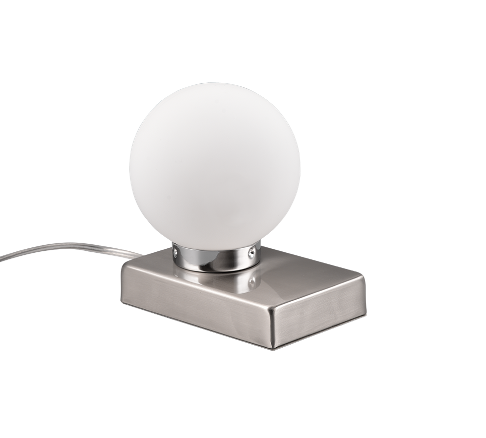 Davi II table lamp E14  brushed steel — 590100107