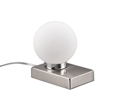 Davi II table lamp E14  brushed steel — 590100107