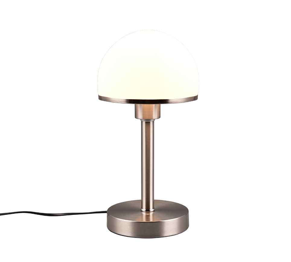 Joost II table lamp 39 cm E27 brushed steel — 592300107