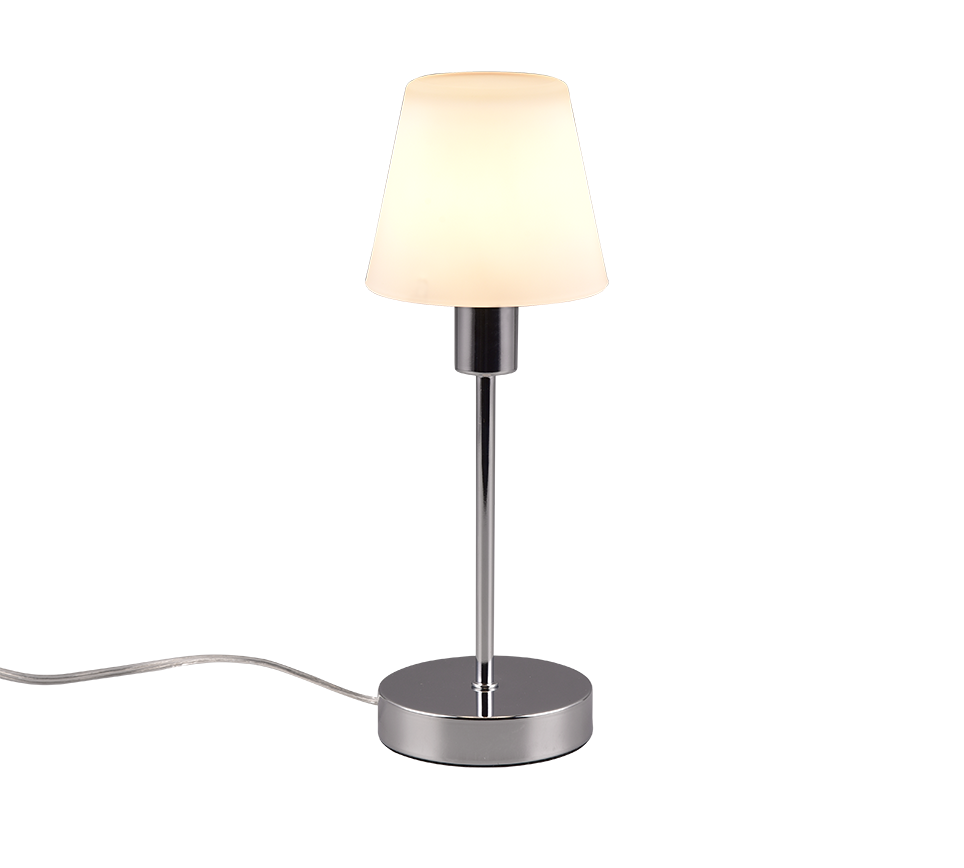 Luis II table lamp E14 brushed chrome — 595700106